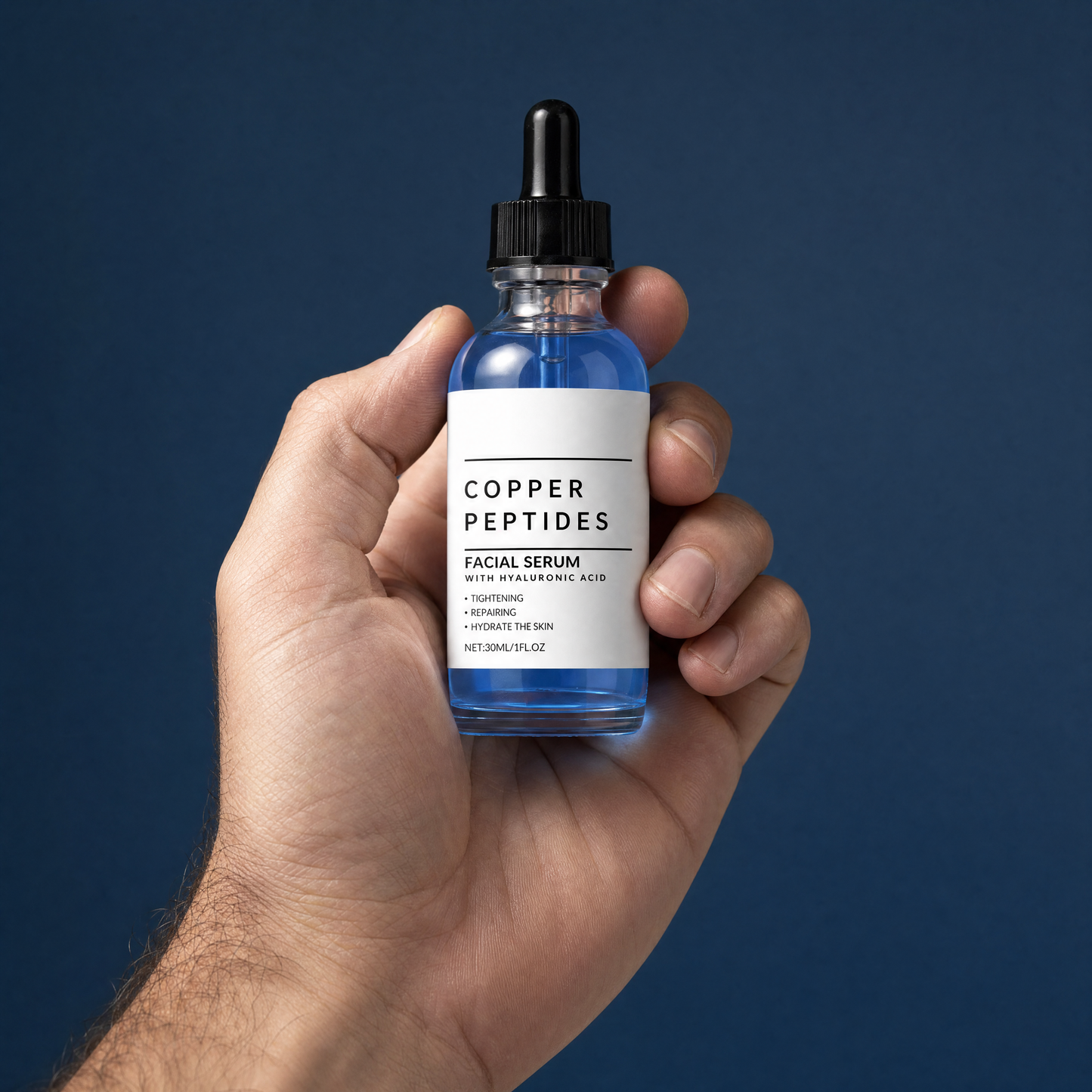 Copper Peptide Serum — GHK-Cu + Hyaluronic Acid (30ml)