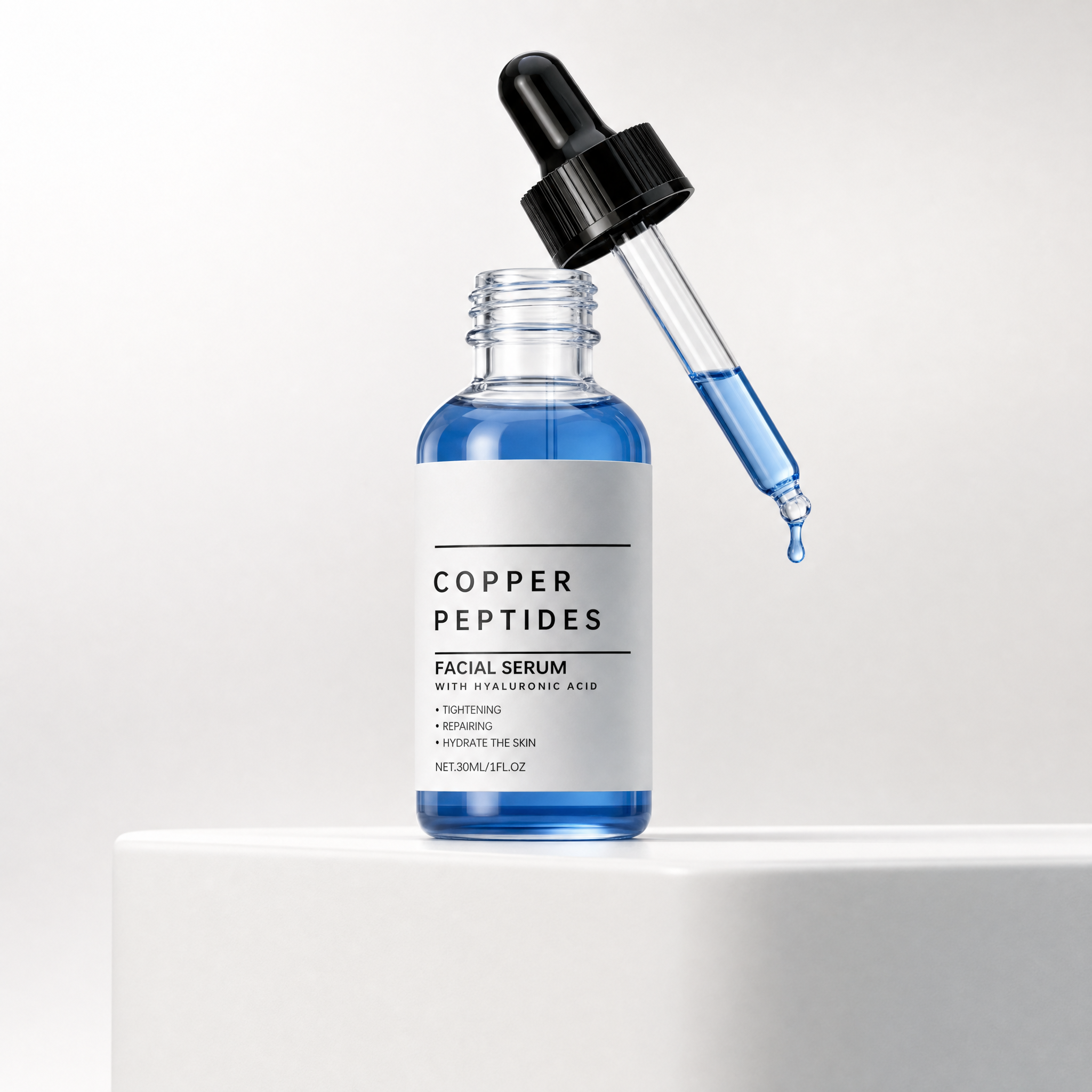 Copper Peptide Serum — GHK-Cu + Hyaluronic Acid (30ml)