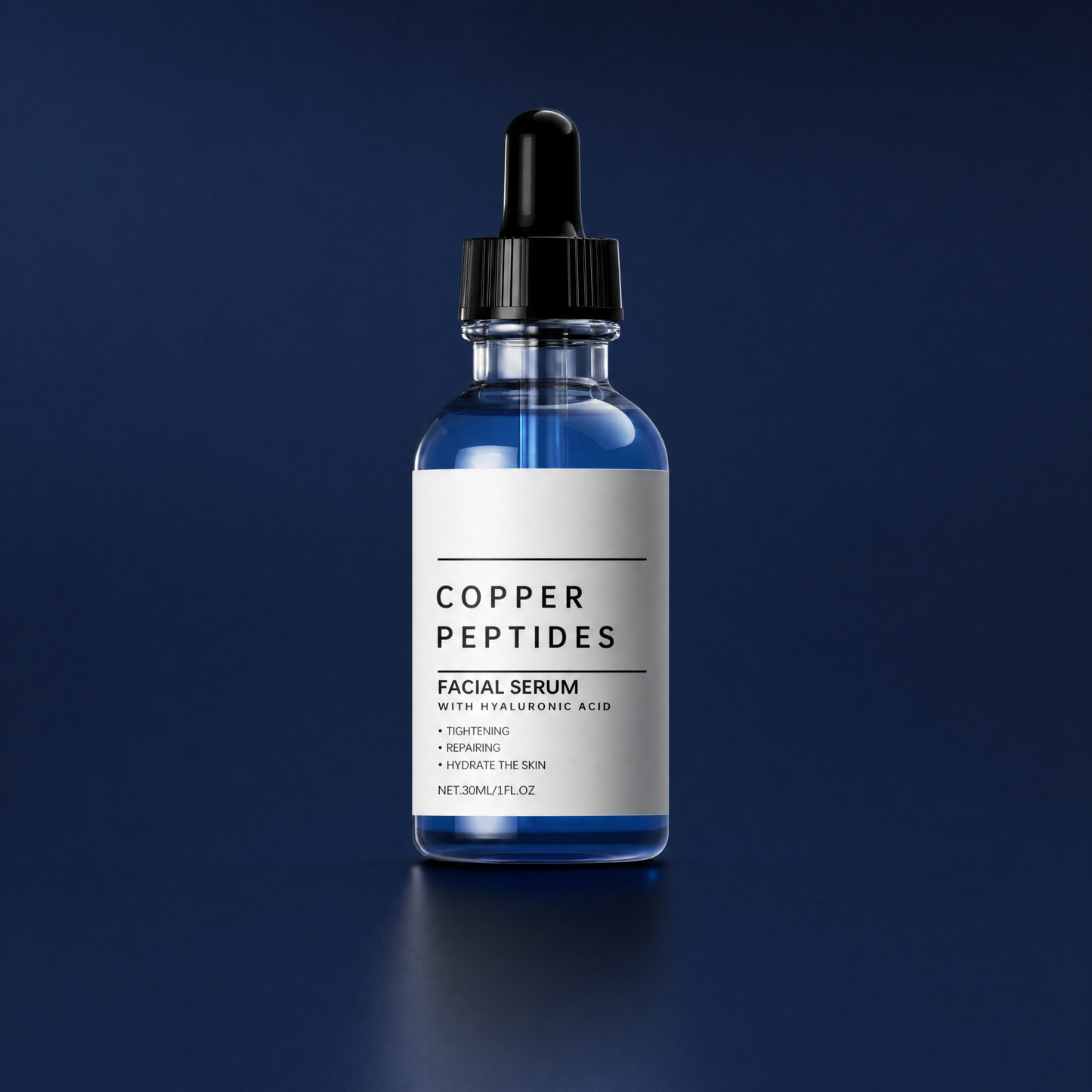 Copper Peptide Serum — GHK-Cu + Hyaluronic Acid (30ml)